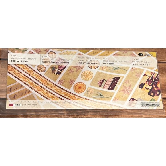 CREATIVE MEMORIES GREAT LENGTHS STICKERS FORMAL AFFAIR 06303240 - Picture 2 of 8
